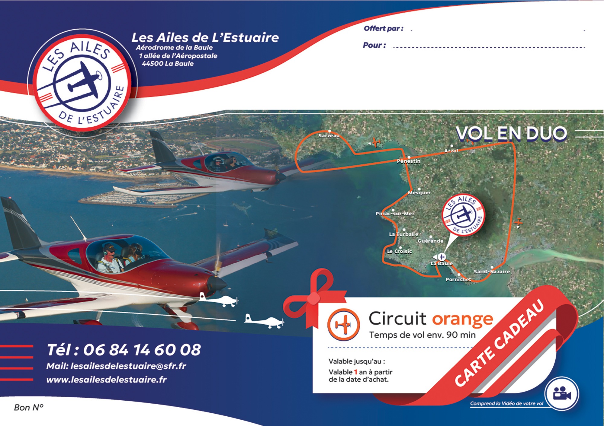 Vol Circuit orange en XL8 en duo avec 1 vidéo