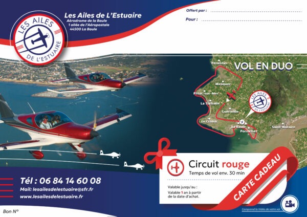 Vol Circuit rouge en XL8 en duo avec 1 vidéo